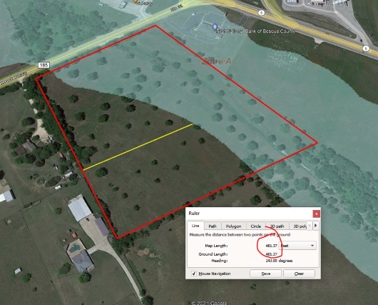 Roadside view from Cedar Rock Parkway